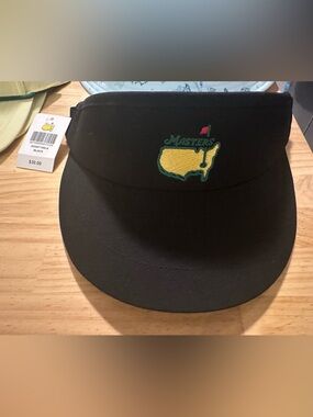 Masters Black Visor with Yellow Masters Logo